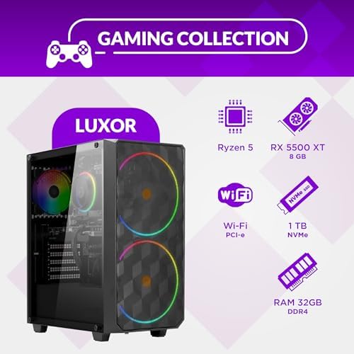  Keydo LUXOR PC Gaming Fixed per giocatori entusiasti con Windows 11 Pro e SSD 1TB
| Keydo LUXOR PC Gaming Fixed con kar