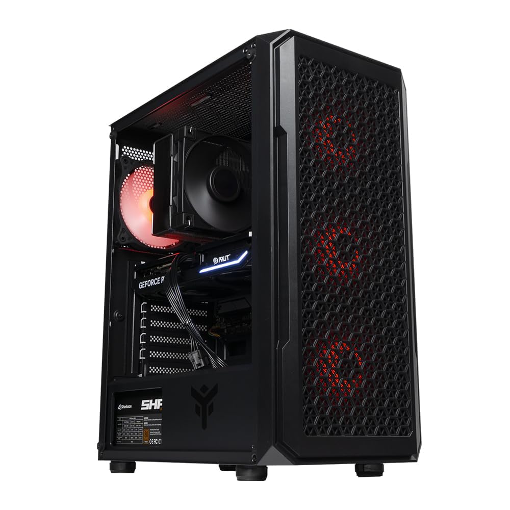  BREUNOR CHAOS Ryzen 5 5600 Gaming PC per giochi con RAM 32GB e GPU RX 9060 XT
| BREUNOR CHAOS PCs per giochi con proces